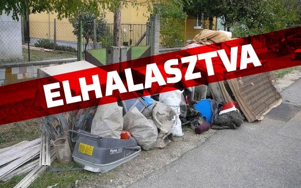 Később lesz a lomtalanítás Dombóváron